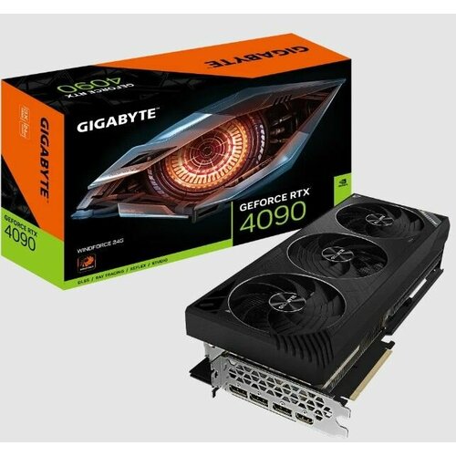 Видеокарта Gigabyte RTX4090 TURBO WINDFORCE 24GB GDDR6X 384-bit HDMI 3xDP 3FAN RTL 50440000₽