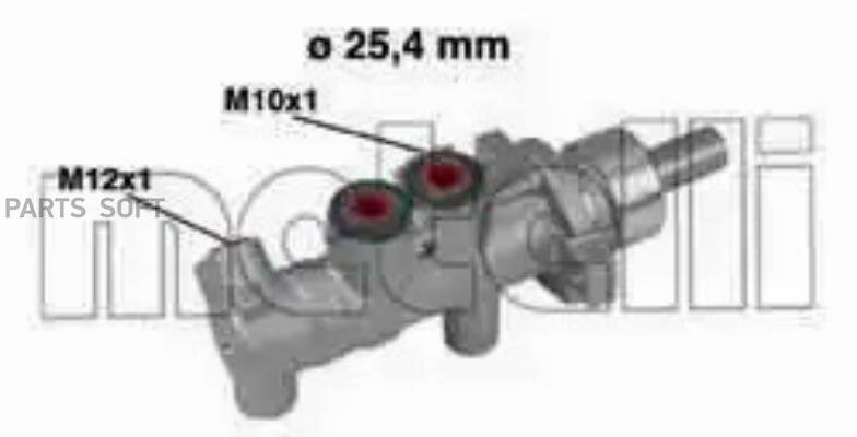 Главный тормозной цилиндр METELLI / арт. 050414 - (1 шт)