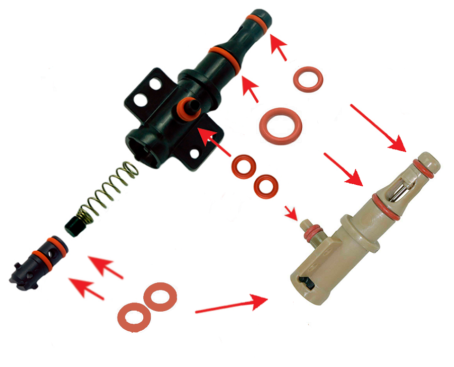 Ремкомплект штуцера бойлера для Saeco