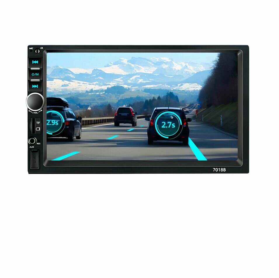 Автомагнитола CAR 7, 2din - универсальная для автомобиля, HD экран, пульт, блютуз, аукс
