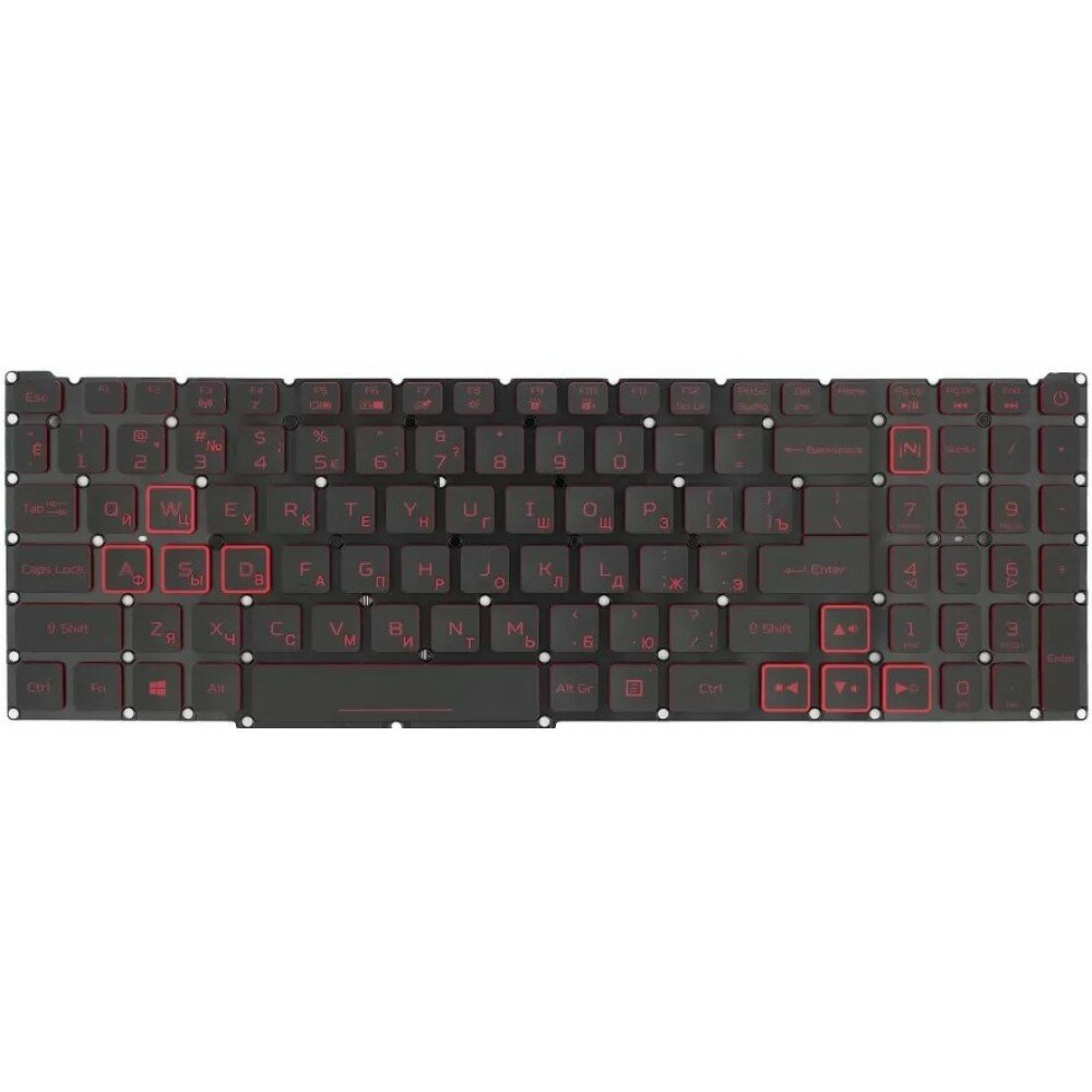 Клавиатура Acer Nitro 5 AN515-55 с подсветкой красной 03-0025