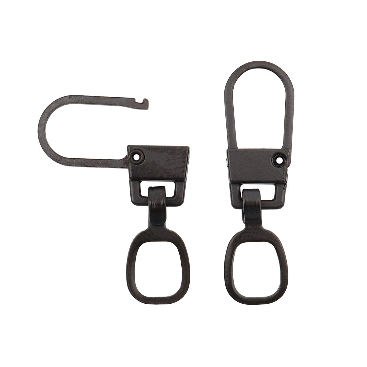 Пуллер для молнии с карабином, 9х31 мм, 10 штук, металлический, Айрис — фото 1