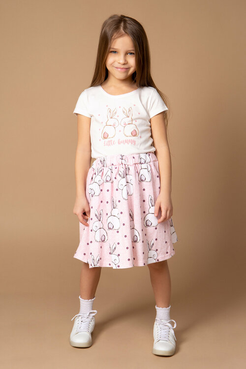 Комплект одежды LITTLE WORLD OF ALENA, размер 116, розовый, белый