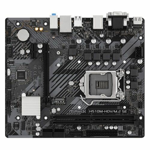 Материнская плата ASROCK H510M-HDV/M.2 SE, LGA 1200, Intel H470, mATX, Ret