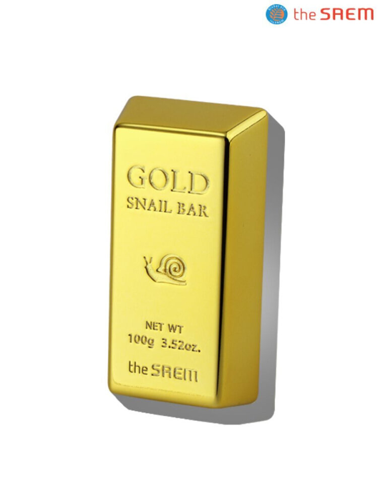 The Saem Мыло для умывания Gold Snail Bar с муцином улитки и золотом, 100 гр.