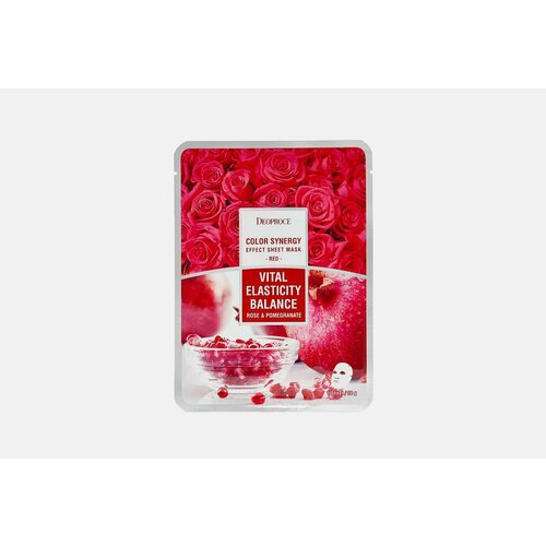 Тканевая маска для лица color synergy effect sheet mask red