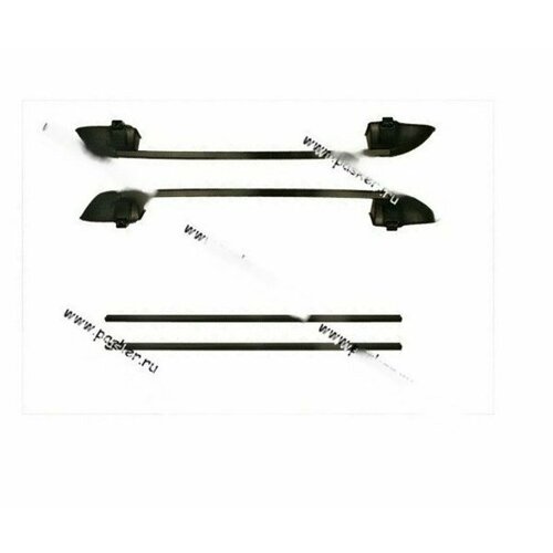 Багажник 2121-214 4х4 рейлинги продольные на крышу + 2 поперечины черные