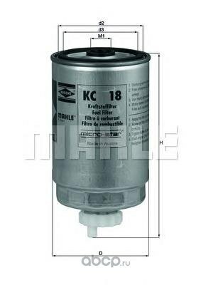 Фильтр топливный knecht/mahle kc 18