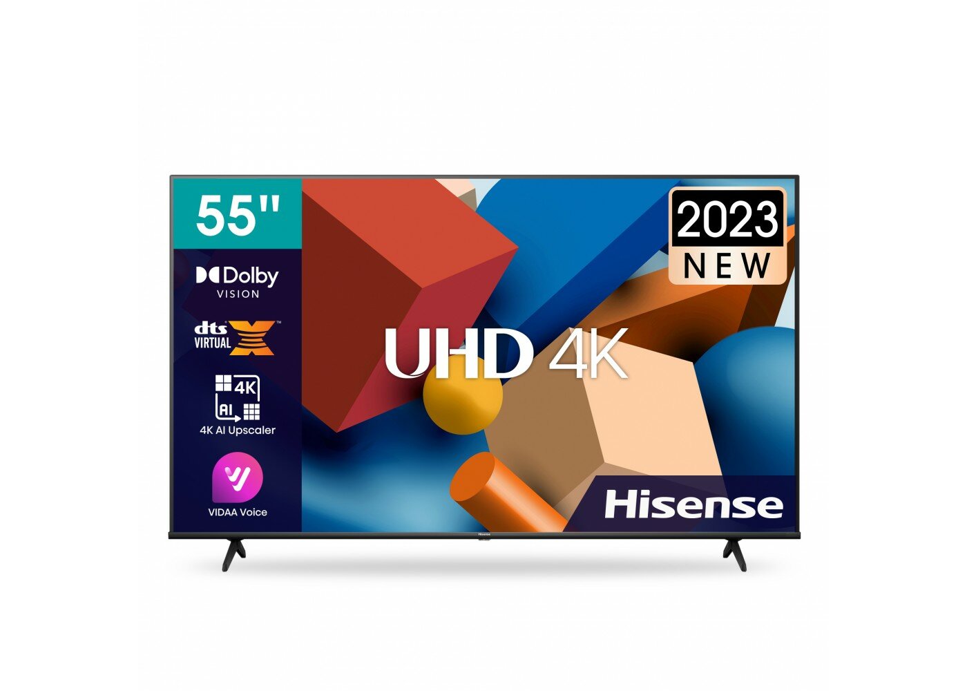 DLED Телевизор 55' HISENSE 55A6K черный