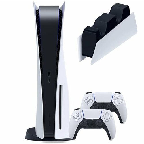 Игровая приставка Sony PlayStation 5 с дисководом 825 ГБ SSD два геймпада зарядная станция 9199000₽