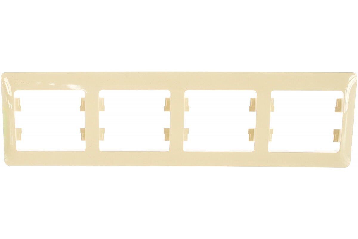 Systeme Electric Glossa Беж Рамка 4-ая, горизонтальная GSL000204