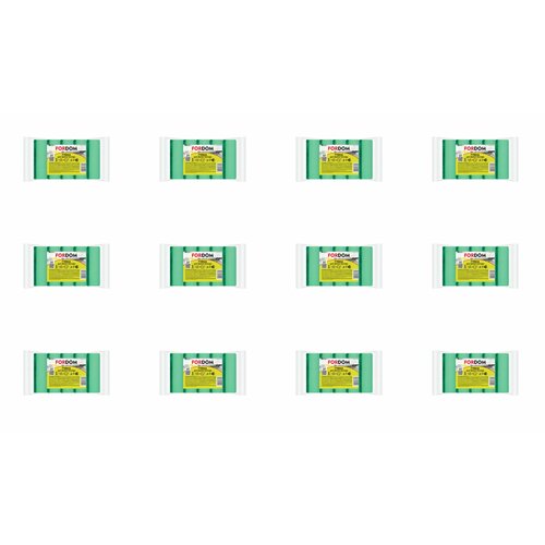 FORDOM Губка для посуды 80*50*23, поролоновая с абразивным слоем, 5 шт, 12 уп