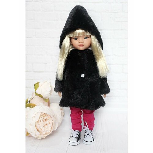 фото Комплект одежды и обуви для кукол paola reina 32 см, фуксия, черный favoridolls