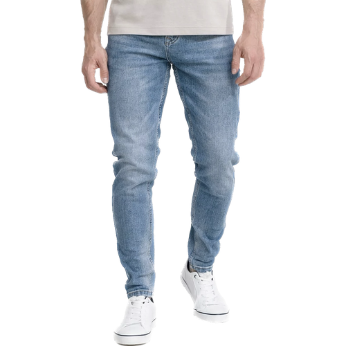 Джинсы зауженные PAGALEE Джинсы мужские зауженные, размер 34, синий джинсы зауженные incity прилегающие завышенная посадка стрейч размер w29l32 серый
