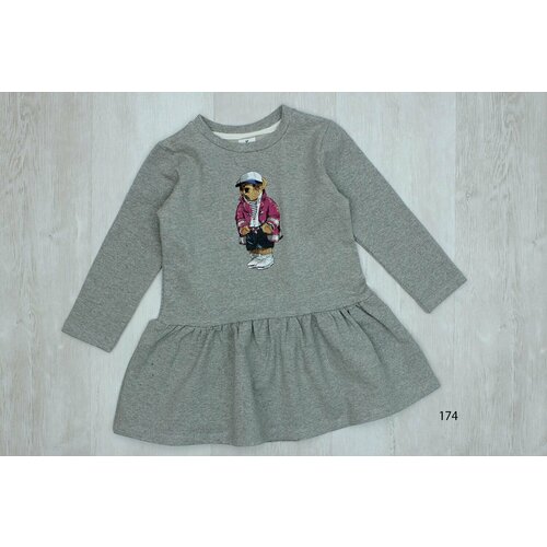 фото Платье, размер 3 года, серый нет бренда