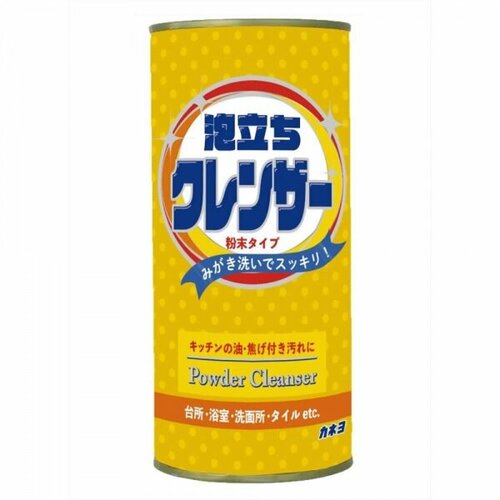 фото Kaneyo чистящий порошок cleanser gold экспресс пенящийся для всех видов поверхностей мелкодисперсный 400 гр. картонная банка funs