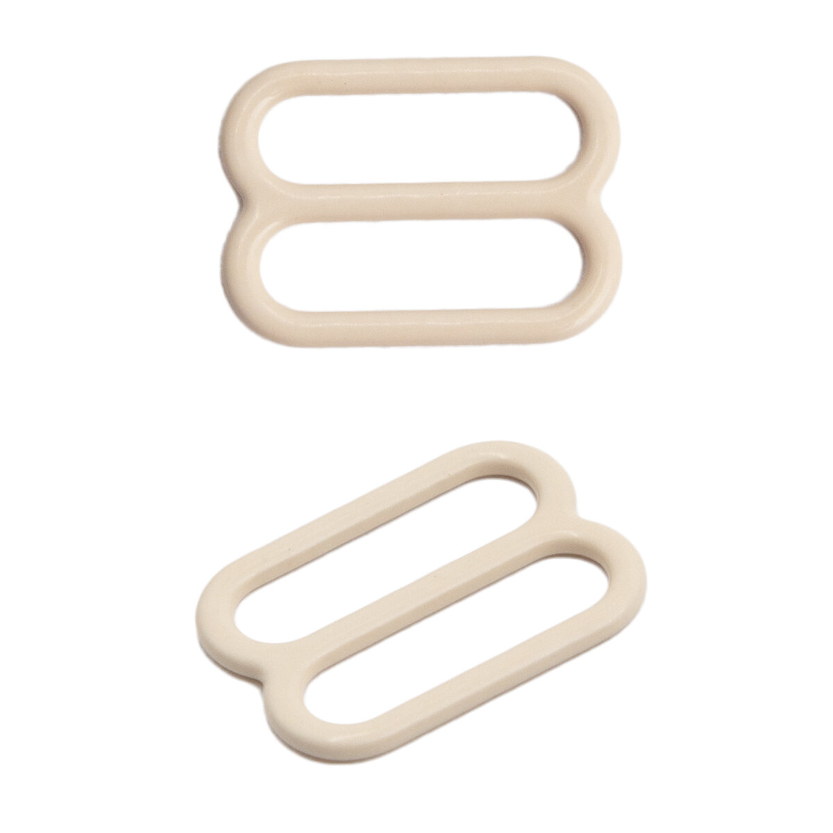 Регуляторы для бретелей 20 мм, 100 шт, телесный (металл, эмаль), Айрис