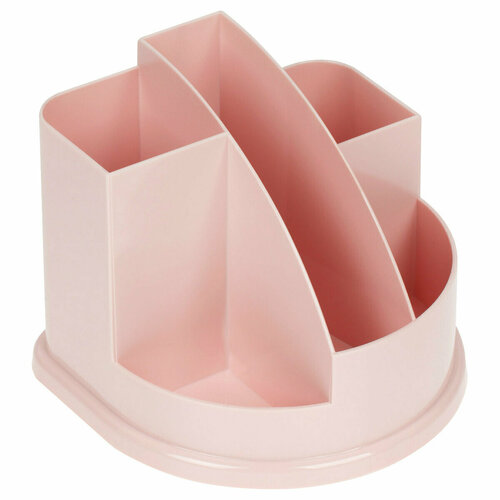 Настольная подставка СТАММ Авангард, пластиковая, розовая, 2 штуки