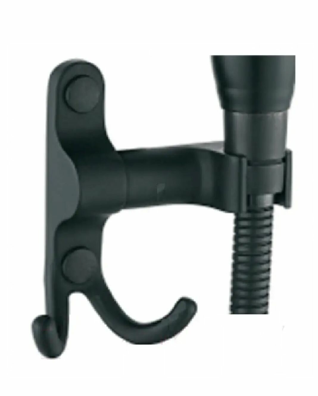 фото Potato держатель для лейки, с двойным крючком, металлический, черный