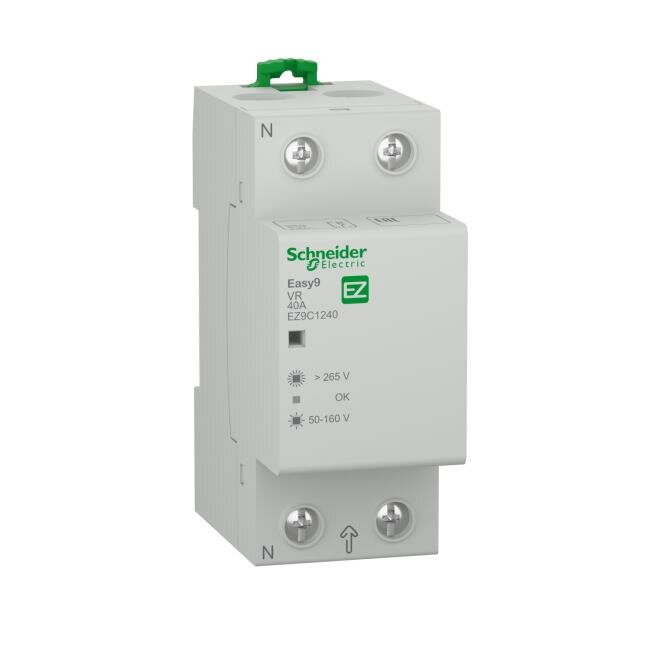 Реле напряжения Schneider Electric EZ9C1240 Easy9 реле напряжения 1П+Н 40Аб 230В, 50 Гц