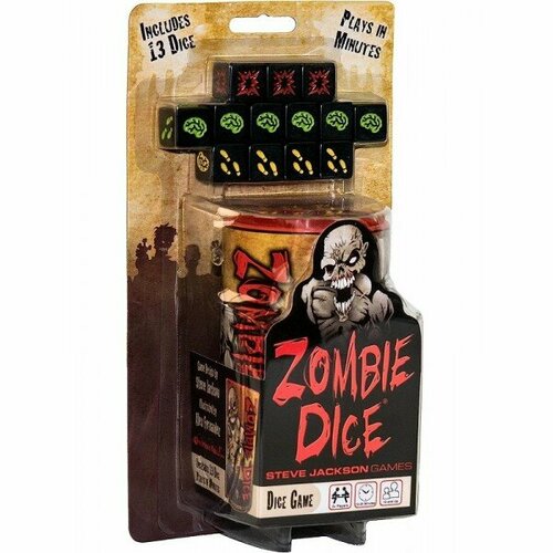 Настольная игра Steve Jackson Games Zombie Dice Unit (Зомби Кубики) настольная игра steve jackson games zombie dice horde edition