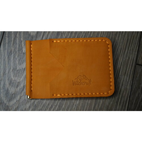 фото Зажим для купюр , фактура матовая, оранжевый witchcraft