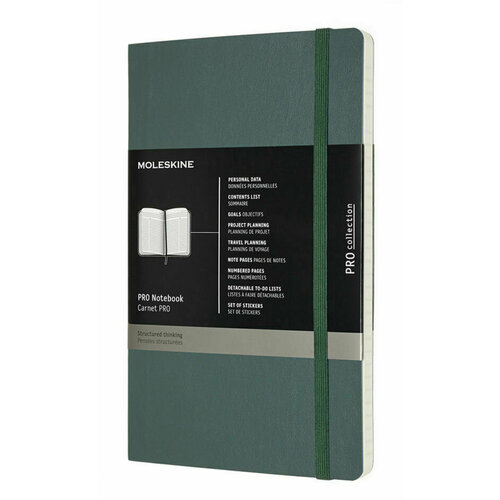 Блокнот Moleskine Large Pro Notebook, зеленый