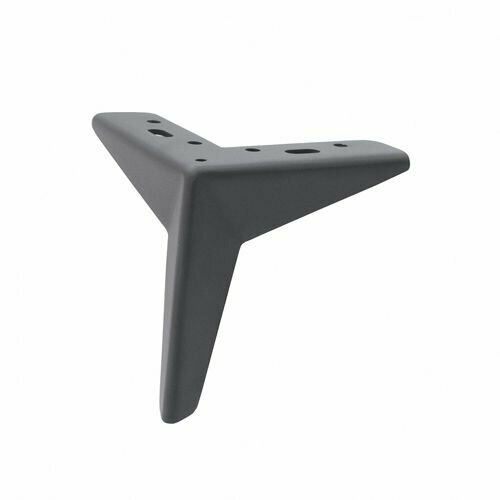 фото Ножка для кресла, Комплект 4шт, сталь, высота 135 мм, Антрацит