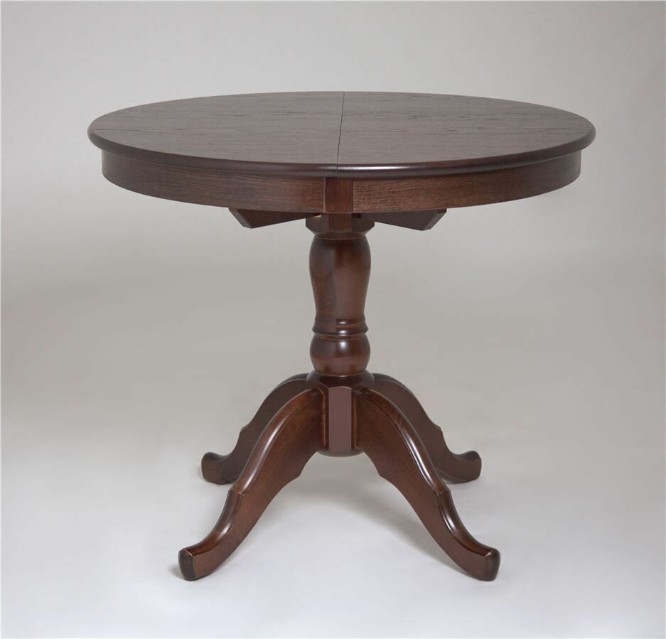 фото Стол Круглый (Шоколад имп.) /массив березы, Шпон)