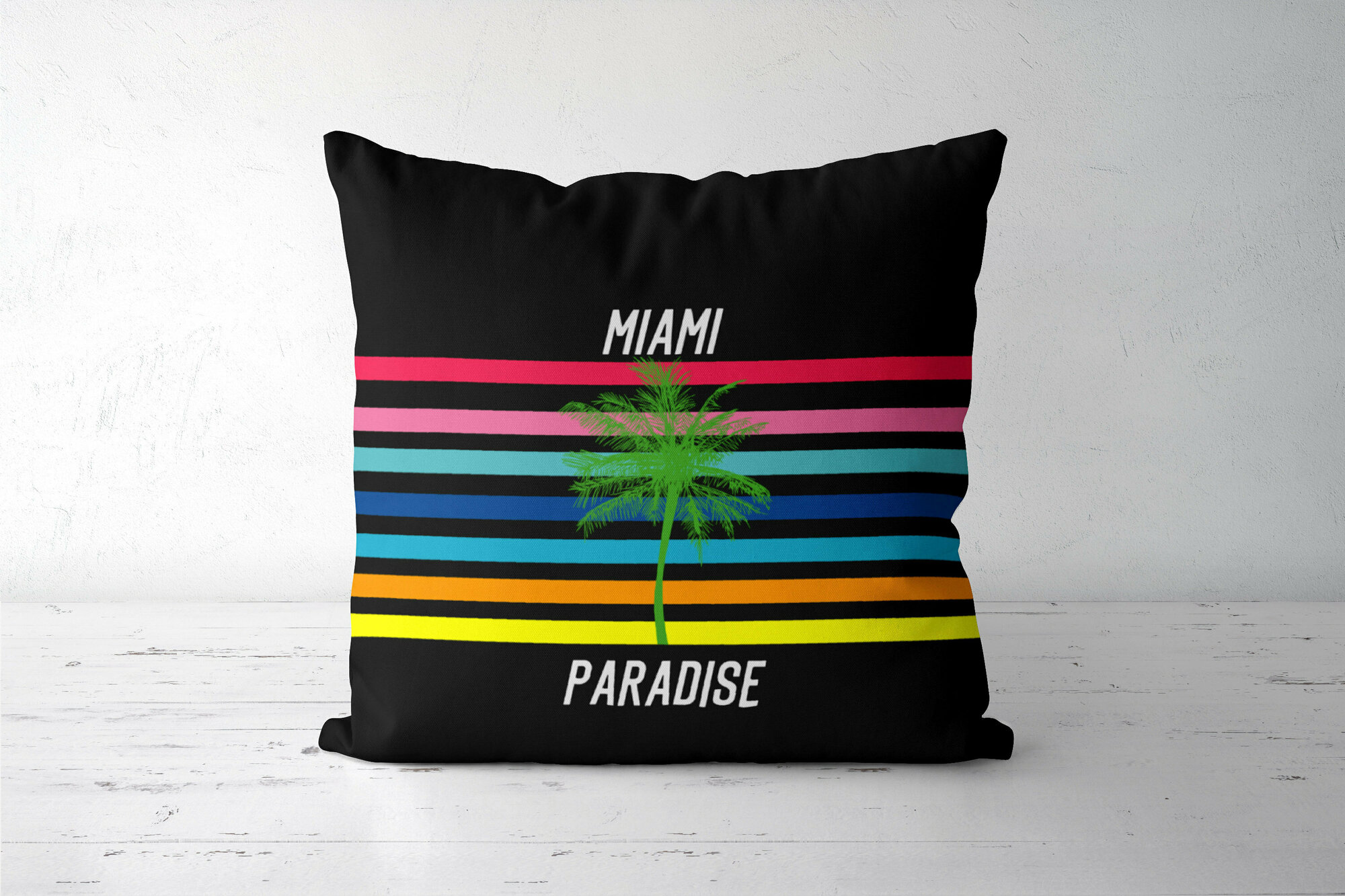 Подушка декоративная 45х45см / Туристические / США / Miami Paradise