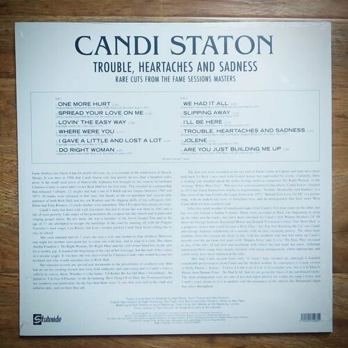 Виниловая пластинка Candi Staton / Trouble, Heartaches And Sadness (Limited Edition)(1LP)