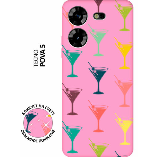Матовый чехол Vermouth для Tecno Pova 5 / Техно пова 5 с 3D эффектом розовый матовый чехол unicorn swim ring для tecno pova 5 техно пова 5 с 3d эффектом розовый