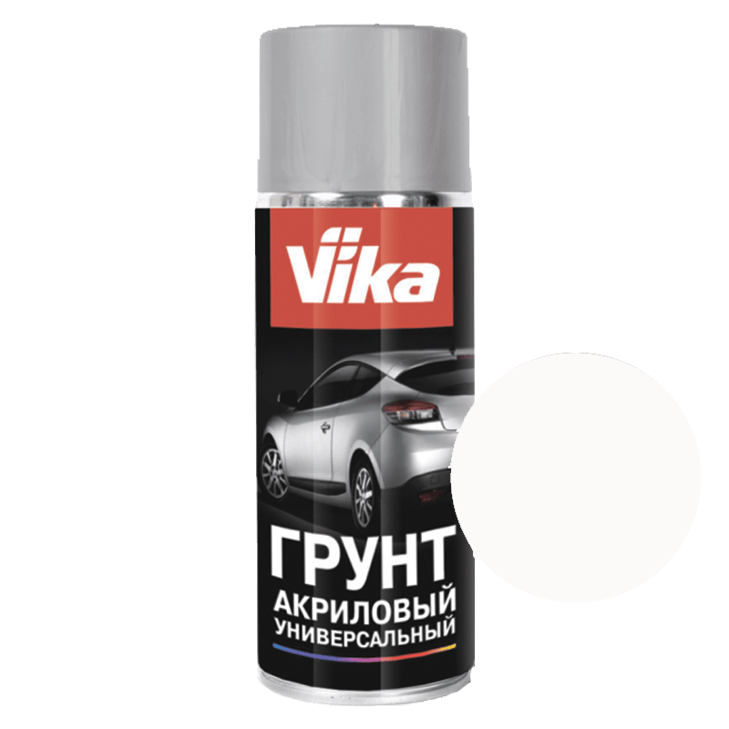фото Грунт в аэрозольном баллоне Vika универсальный (белый, акриловый)