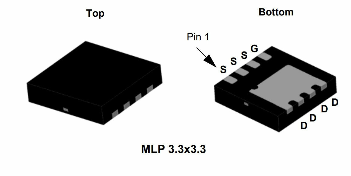 Микросхема FDMC4435 P-Channel MOSFET 30V 18A POWER33