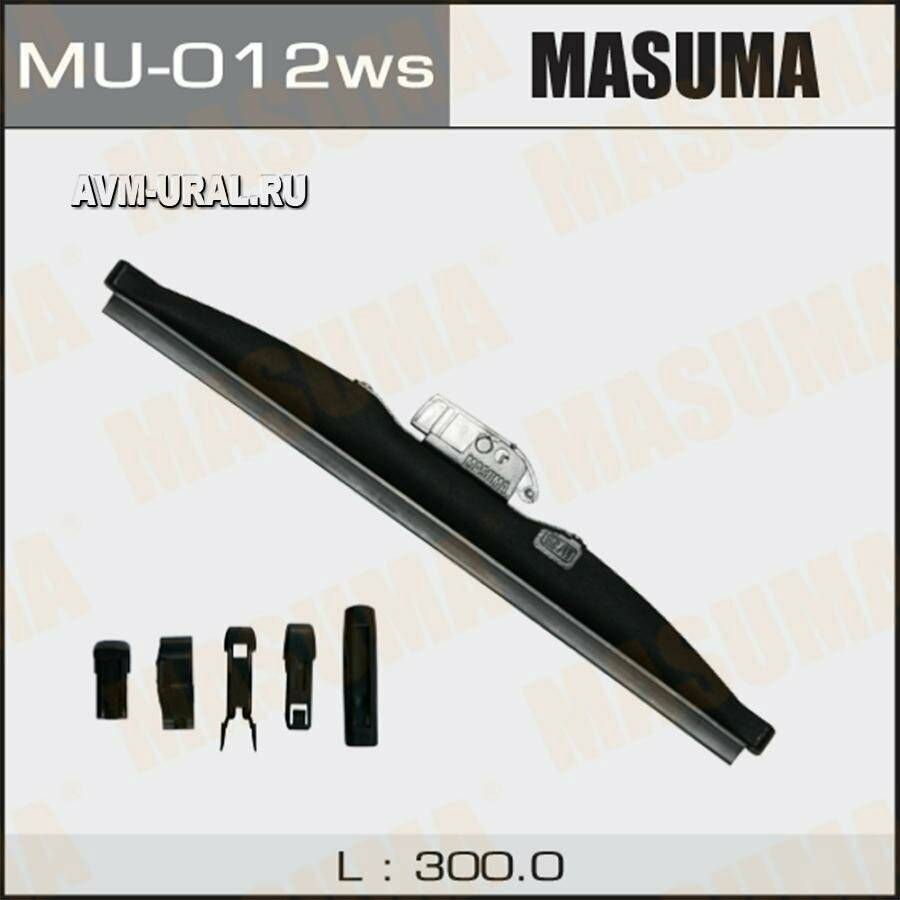 MASUMA MU012WS Щетка стеклоочистителя зимняя MASUMA 12"/300 мм Optimum универсальная 6 переходников