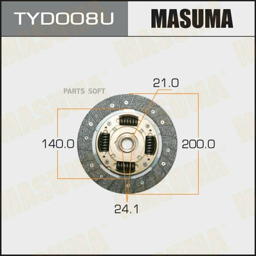 MASUMA TYD008U Диск сцепления