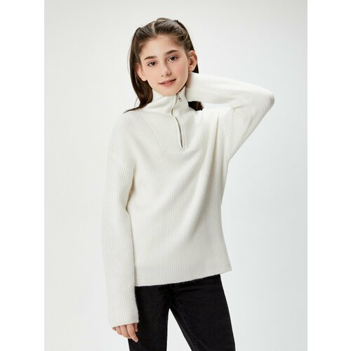 Свитер Acoola, размер 122, белый свитер acoola размер 122 фиолетовый