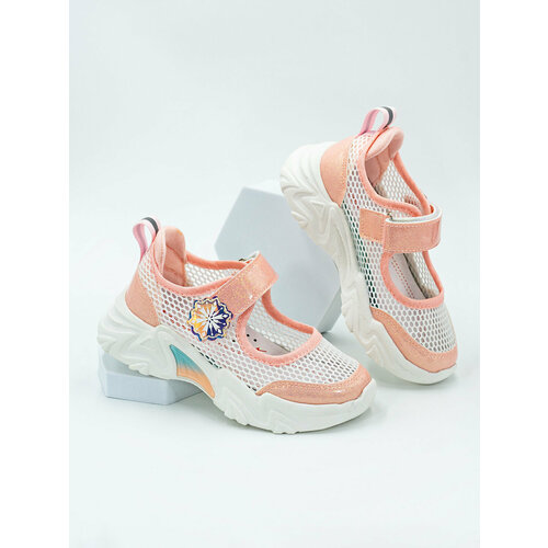 Туфли FESS, размер 27, белый, розовый детские балетные туфли для девочек обувь для дня рождения с единорогом блестящие вечерние туфли для принцессы серебристые золотистые 2t