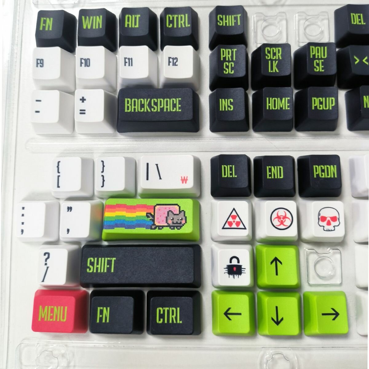 Кейкапы / клавиши для механической клавиатуры PBT OEM колпачки NyanCat 132 