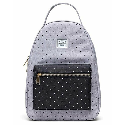 фото Рюкзак городской для 13 ноутбука herschel nova mid-volume10503 (polka dot crosshatch grey/black 18 l)