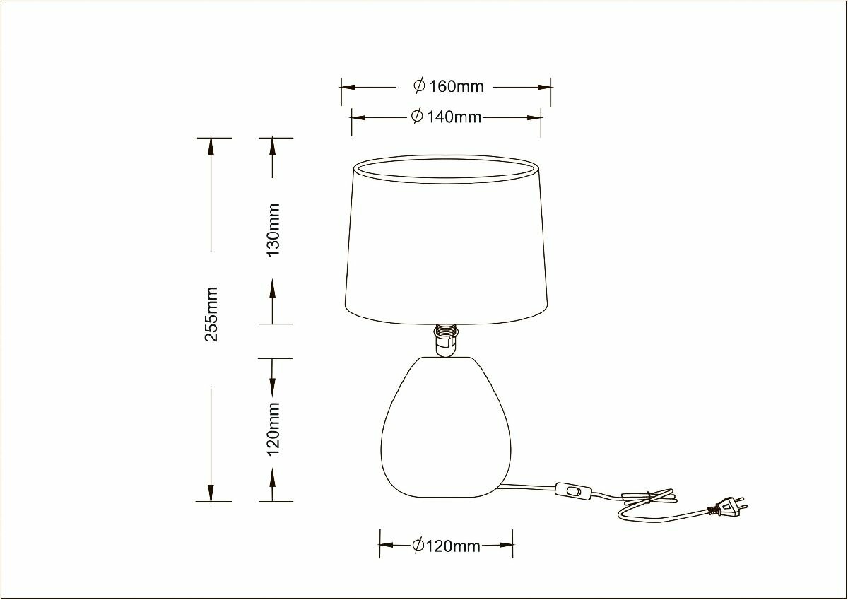 Настольная лампа Arte Lamp Wurren A5016LT-1WH - фото №9