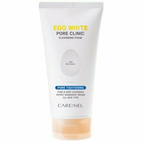 Care: Nel Пенка для умывания с яичным желтком - Egg white pore clinic cleansing foam, 150мл