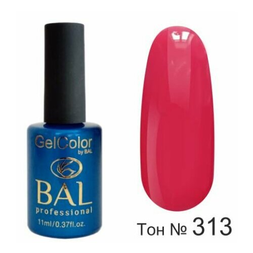 BAL Gel Color №313 Гель-лак каучуковый Коралловый 11 мл posh гель лак sandwich gel голографические 15 мл 313 насыщенные частицы