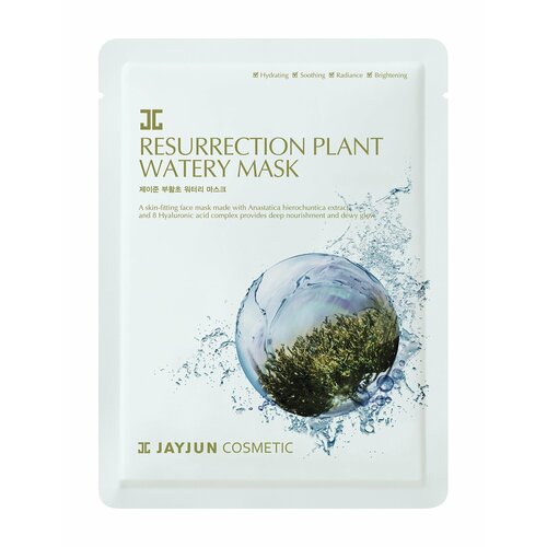 Восстанавливающая тканевая маска с экстрактом иерихонской розы JayJun Resurrection Plant Watery Mask