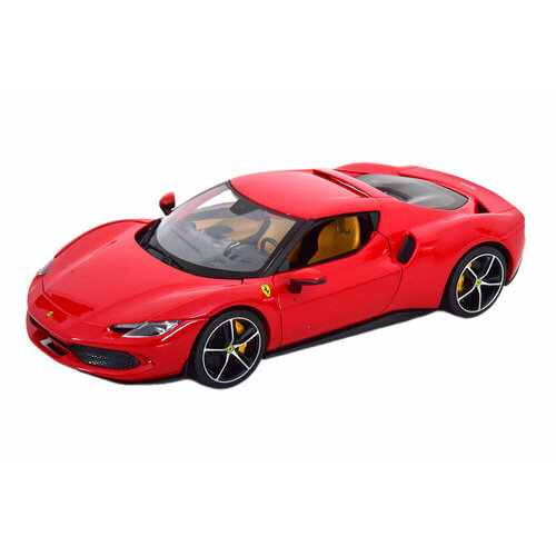 Ferrari 296 gtb 2021 red / феррари гтб красный легковой автомобиль bburago ferrari 488 gtb 18 16008 1 18 25 см красный