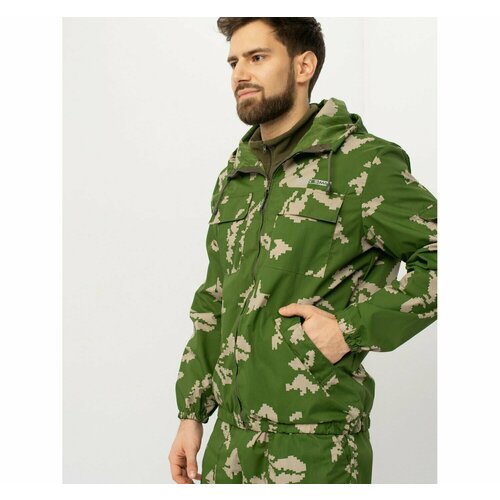 Костюм тактический мужской летний Huntsman Стрелок: туристический, рыболовный, для охоты, ткань смесовая, цвет Березка (р.60-62/182-188)