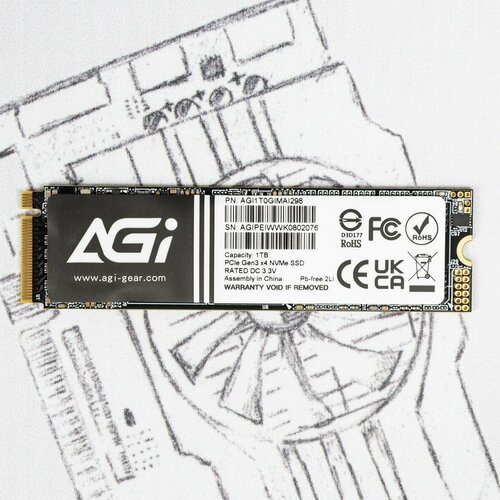 M.2 SSD-накопитель AGI AI298 1Tb накопитель ssd agi 120gb agi120g06ai138