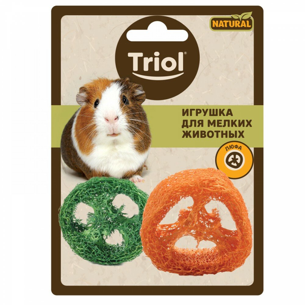 Игрушка для грызунов TRIOL Natural Ломтики, люфа (5 см)