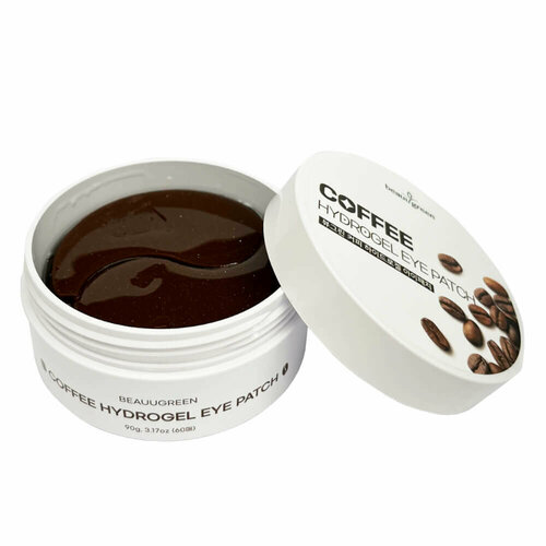 Beauugreen Тонизирующие гидрогелевые патчи увлажняющие от отеков с экстрактом кофе Coffee Eye Patch (Medium Type) 60 шт