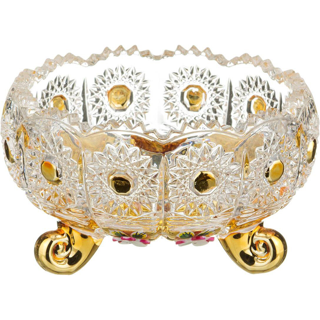 фото Lefard Конфетница Gold glass (11х7 см)